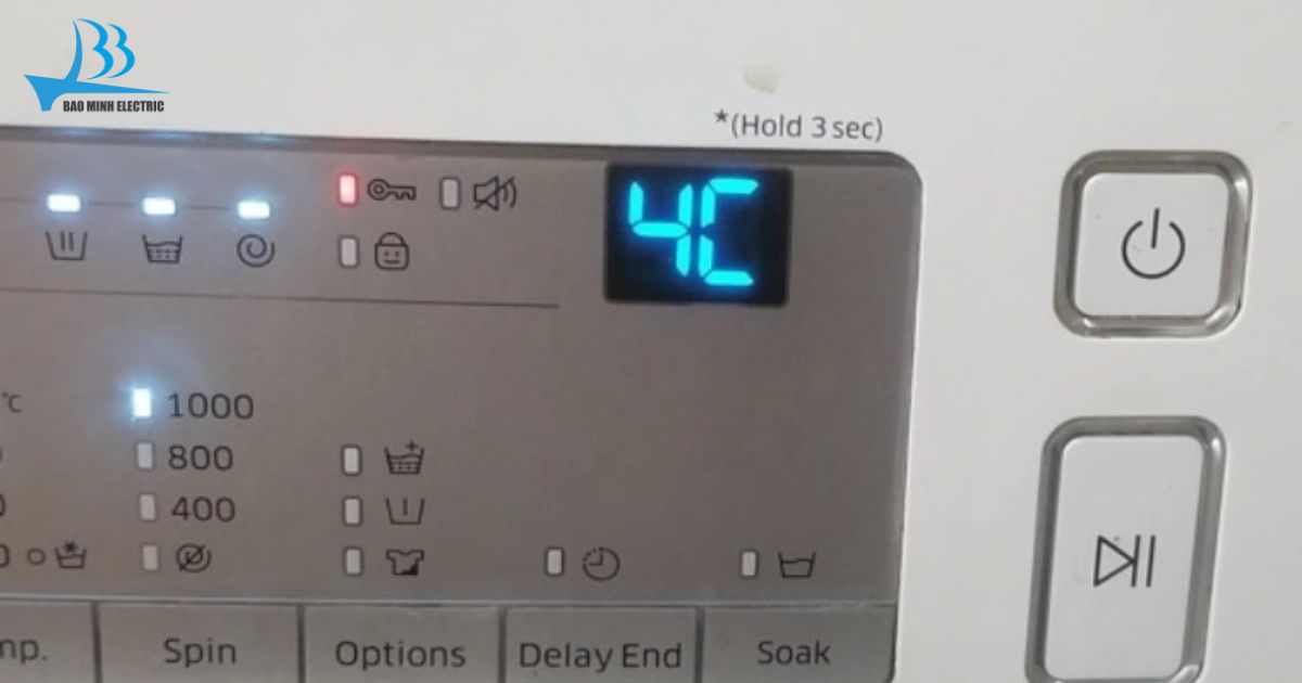Lỗi 4C xuất hiện thường xuyên trên máy giặt, người dùng có thể tự khắc phục tại nhà