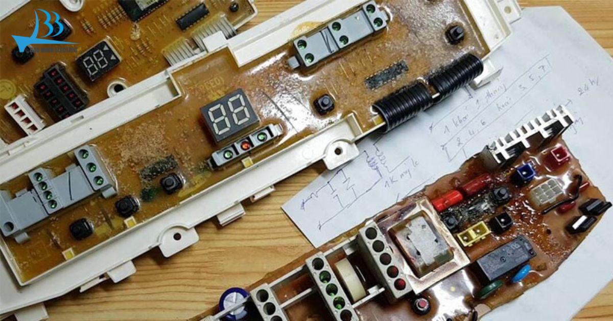 Bo mạch điều khiển bị hỏng khiến máy xuất hiện lỗi C2