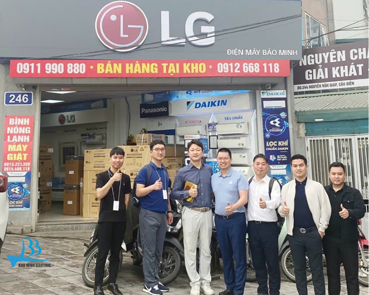 Điện máy Bảo Minh được ban lãnh đạo LG ghé thăm