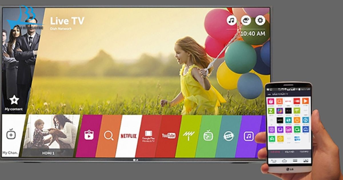 Hướng dẫn cách kết nối điện thoại với tivi LG