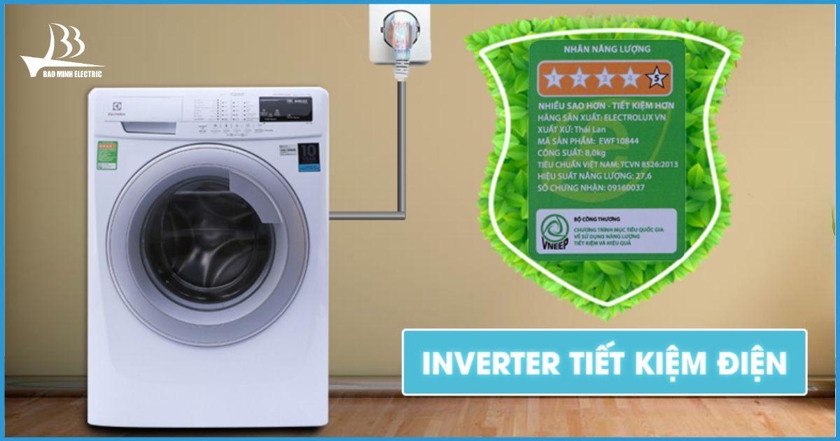 Chọn máy giặt theo khả năng tiết kiệm năng lượng