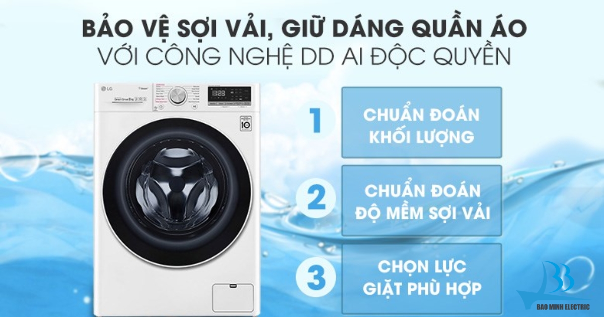 Công nghệ giặt thông minh AI DD