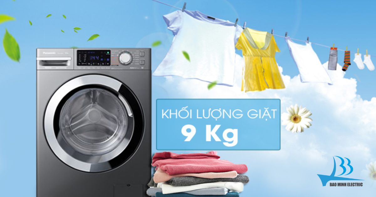 Máy giặt Panasonic 9kg phù hợp với gia đình bao nhiêu thành viên?