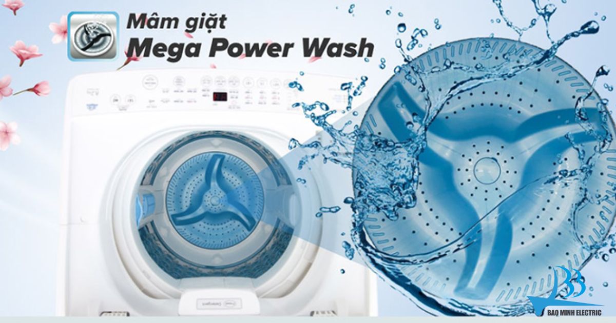 Mâm giặt Mega Power Wash