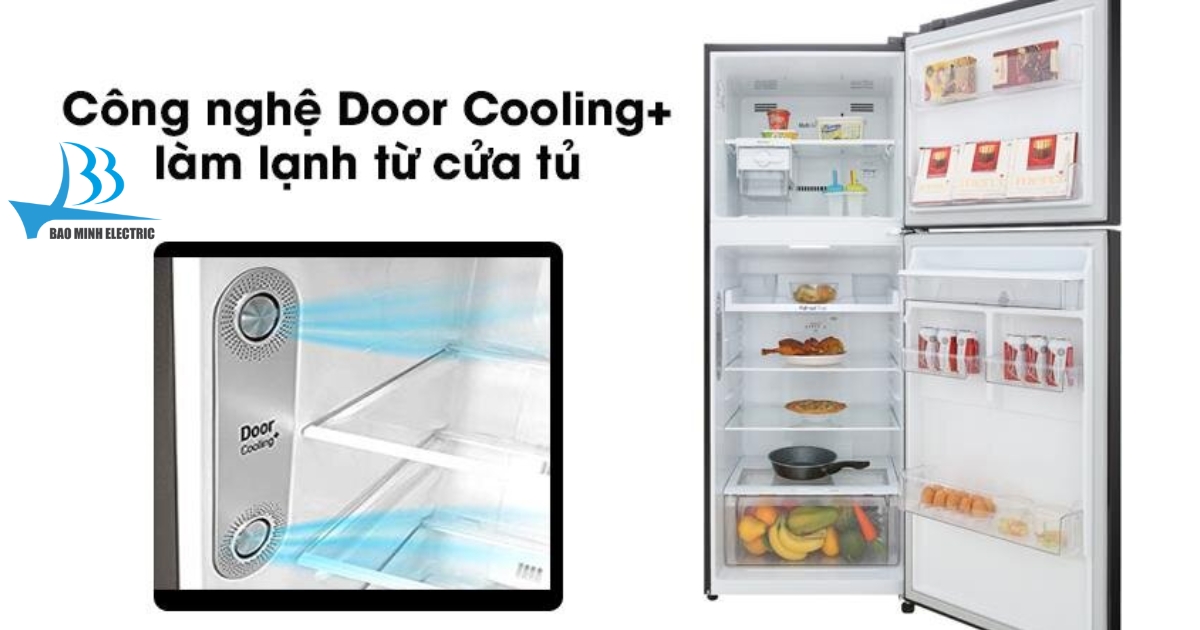Công nghệ làm lạnh từ cửa tủ DoorCooling+