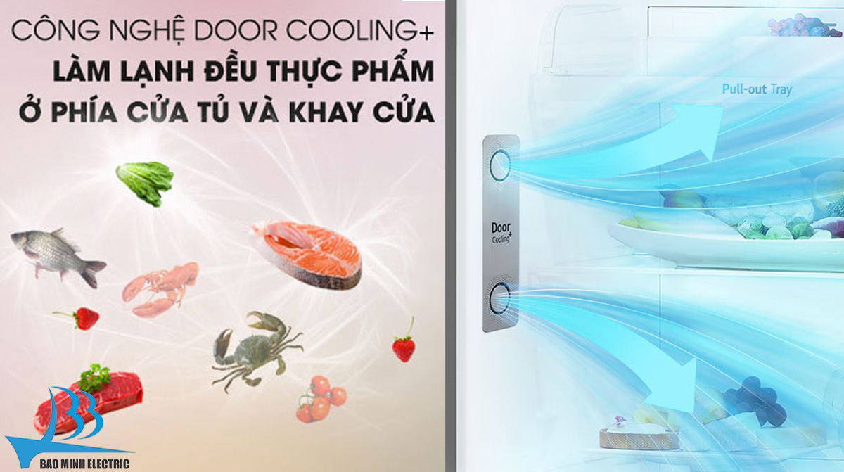 Công nghệ Door Cooling làm lạnh từ cửa tủ